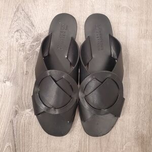 Mercedes Castillo Carlein Slide Black Sandals